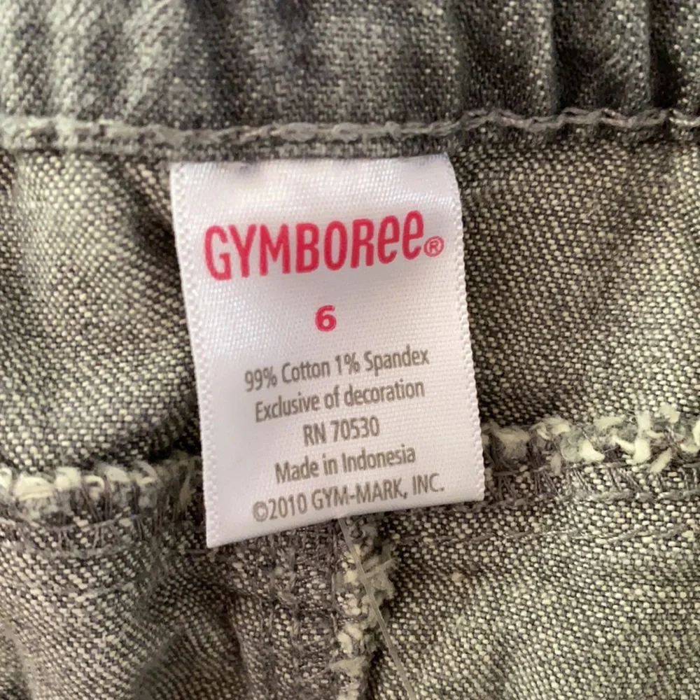GYMBOREE | Daisy Embroidered Jean Skirt Flounce hem